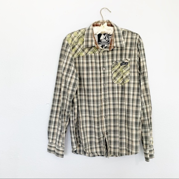 VOLCOM BARMUDA Classic Plaid Shirt - Picture 1 of 5